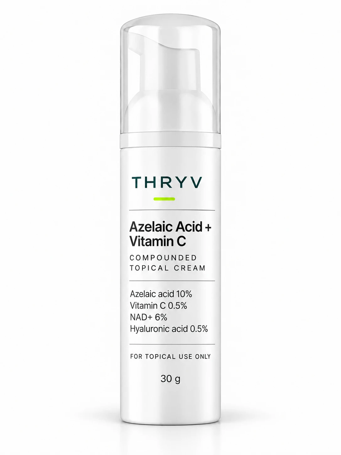 Thryv Azelaic Acid + Vitamin C Cream development topical artwork
