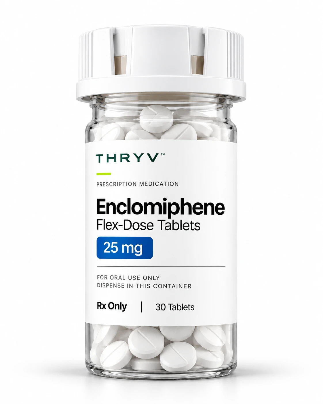 Thryv Enclomiphene development bottle artwork