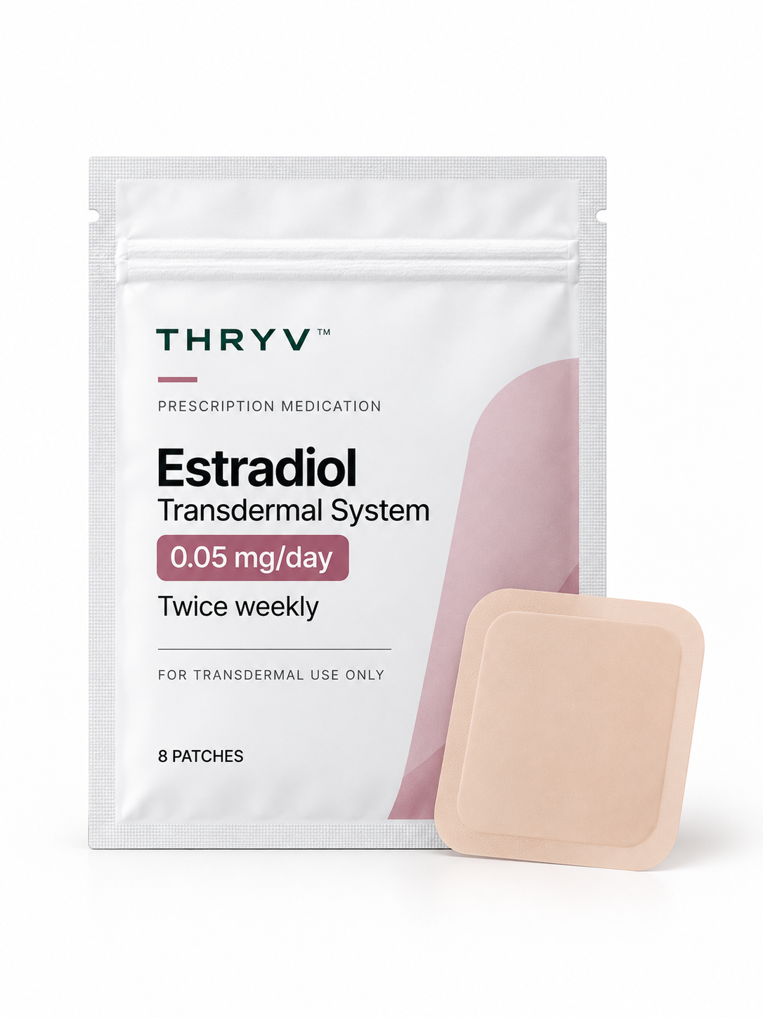 Thryv Estradiol Patch development topical artwork
