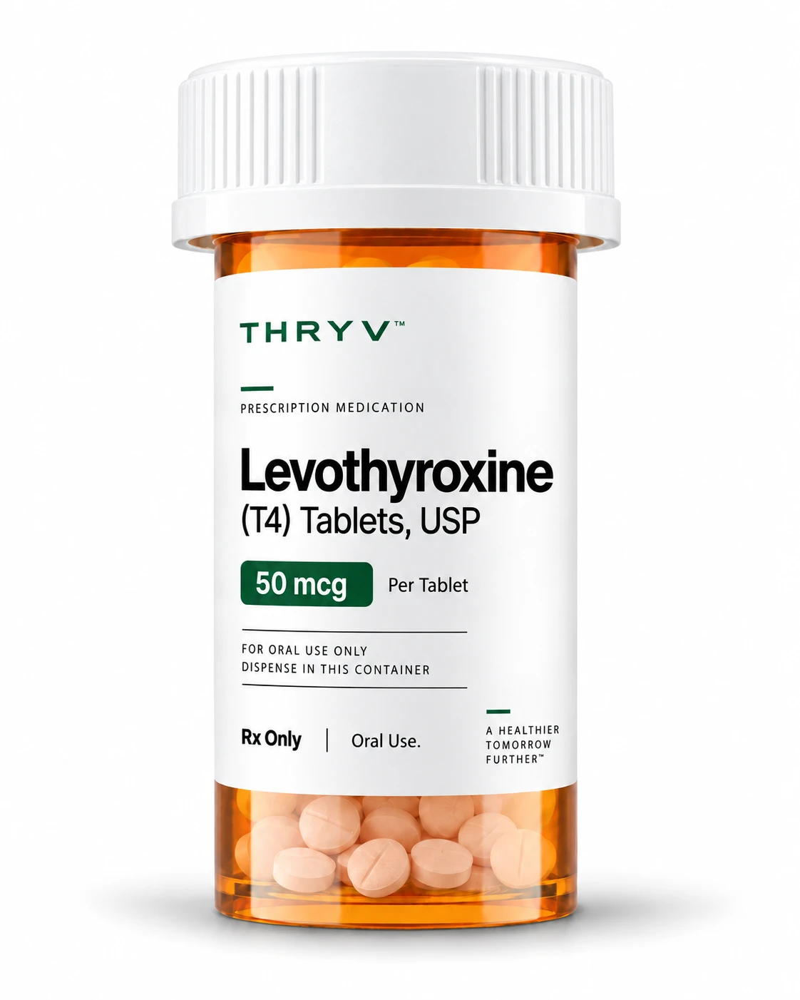 Thryv Levothyroxine (T4) development bottle artwork