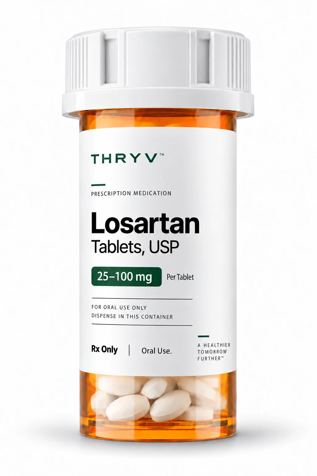 Thryv Losartan development bottle artwork