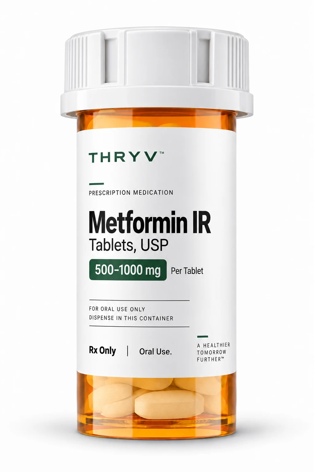 Thryv Metformin IR development bottle artwork