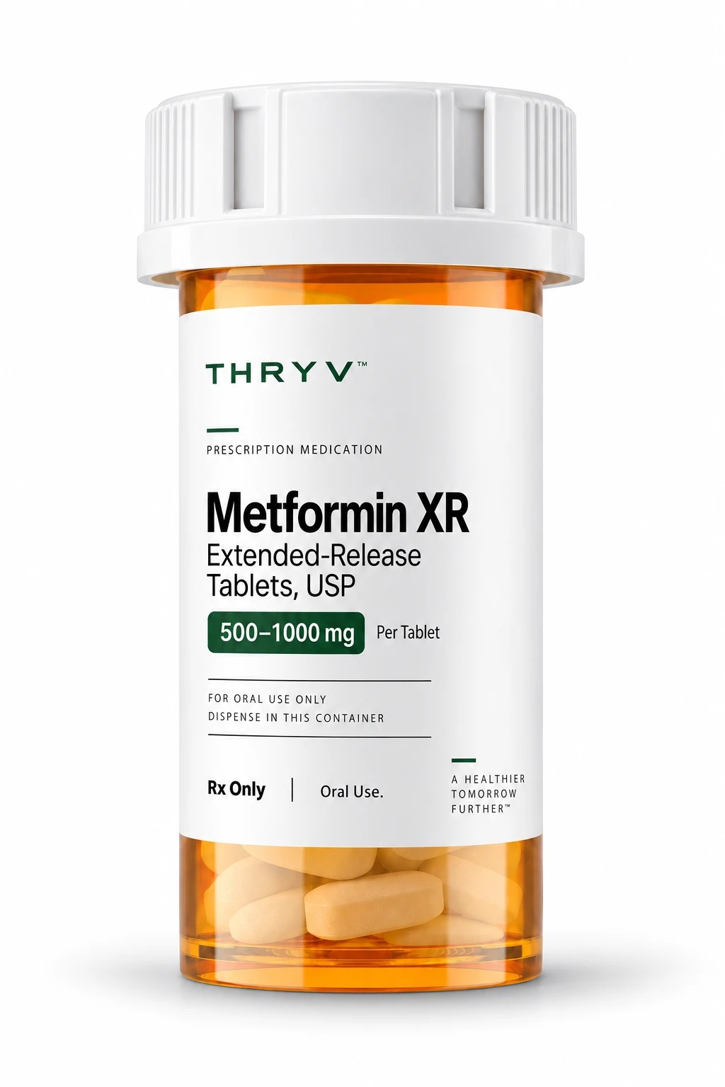 Thryv Metformin XR development bottle artwork