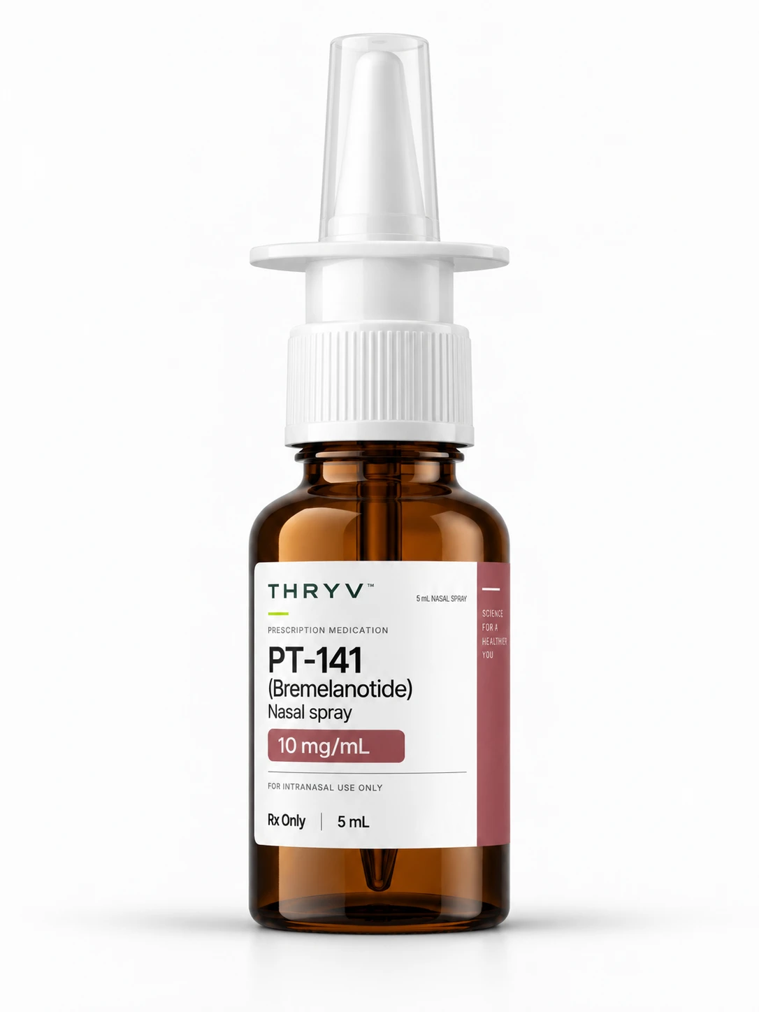 Thryv PT-141 Nasal Spray development bottle artwork