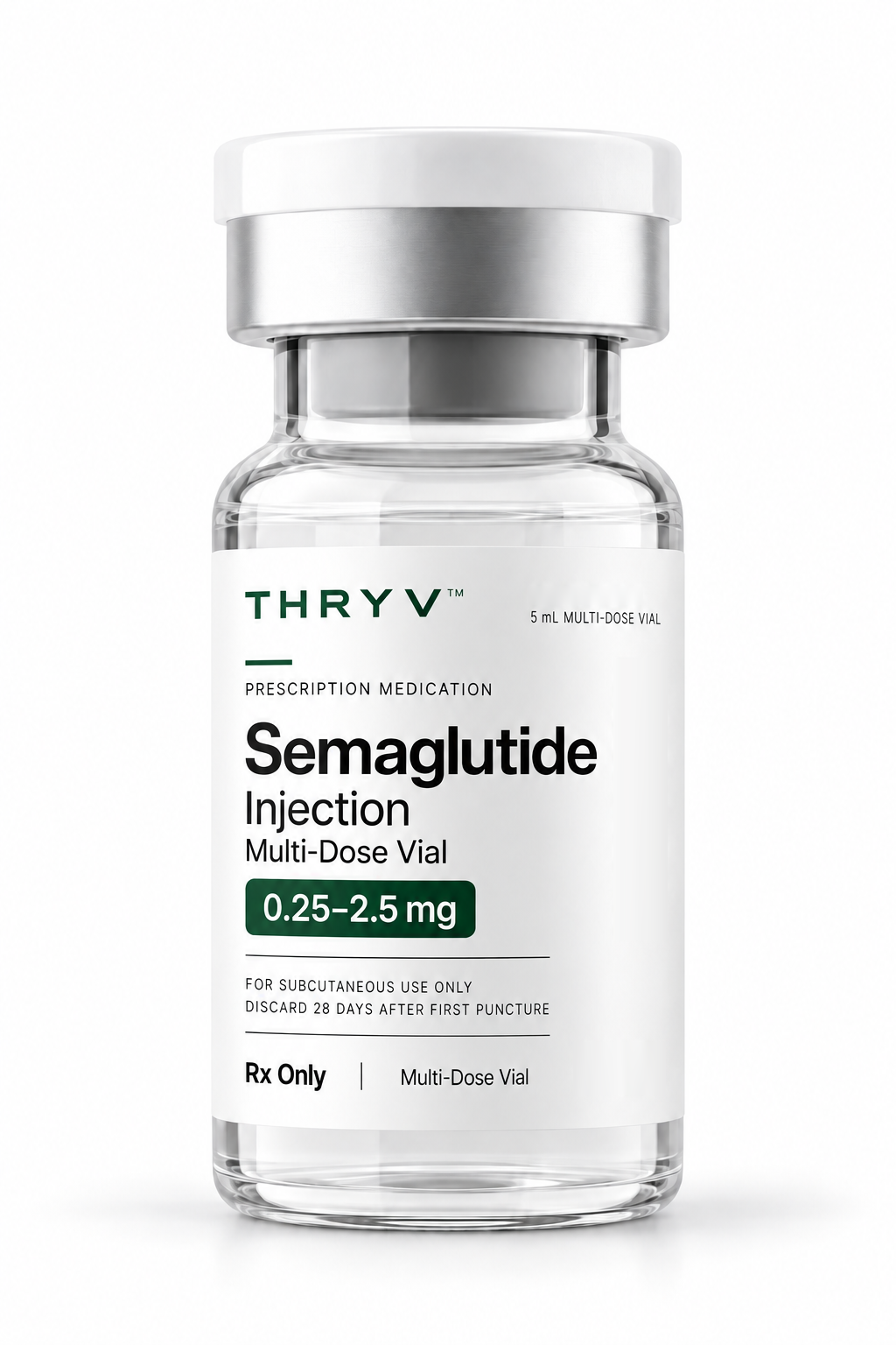 Thryv Semaglutide development vial artwork