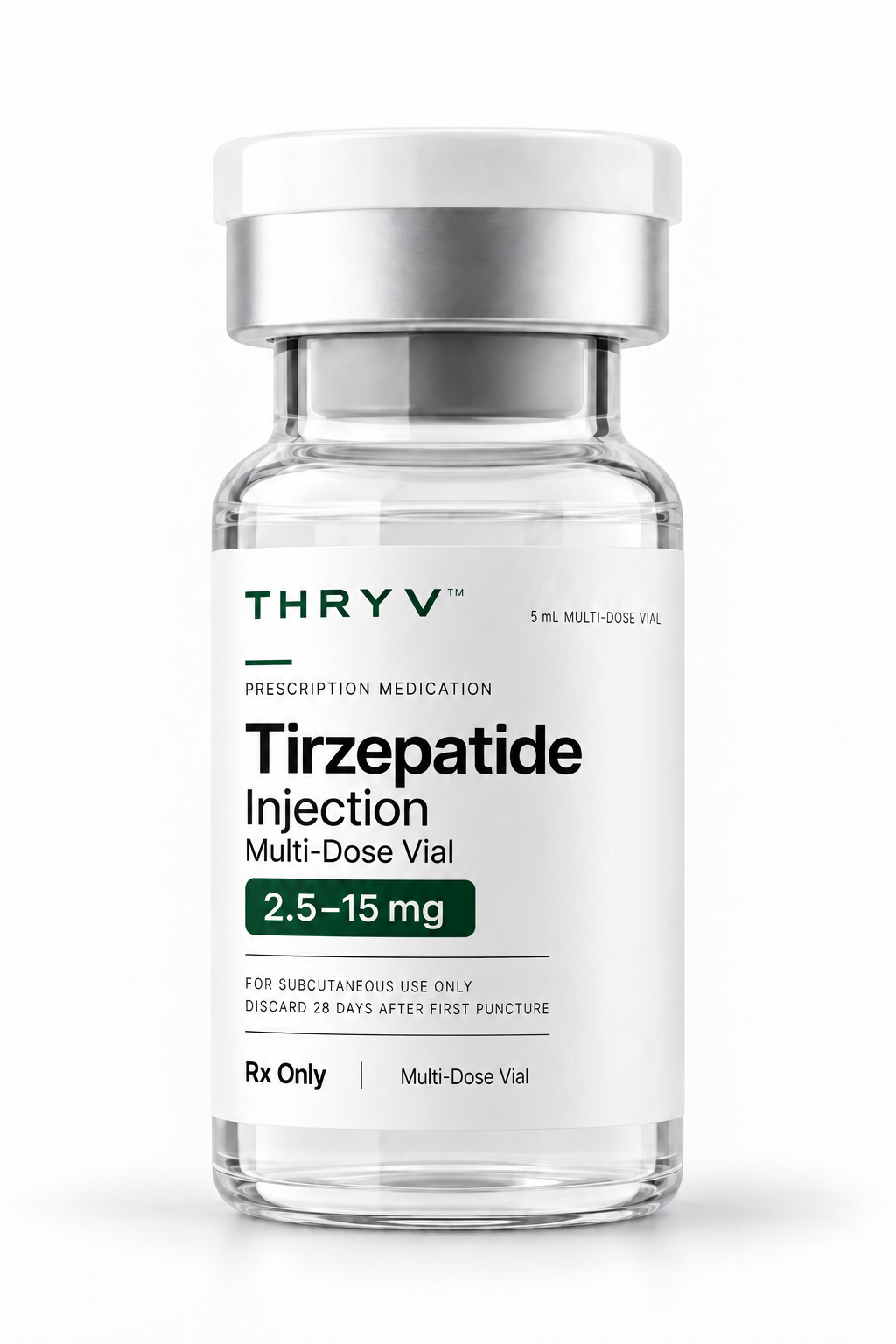 Thryv Tirzepatide development vial artwork